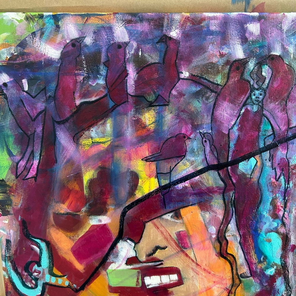 Abstract Acrylic Canvas Art - Picture 7 of 7